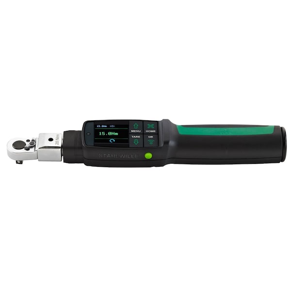 Stahlwille Tools MANOSKOP tightening angle torque wrench w.reversible ratchet insert tool 2-20 Nm sq drive 1/4 96501002 - main